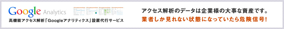 アクセス解析設置代行サービス